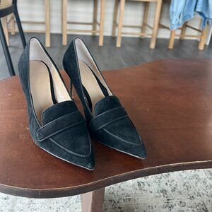 Black Suede Pumps - Ann Taylor, Size 7